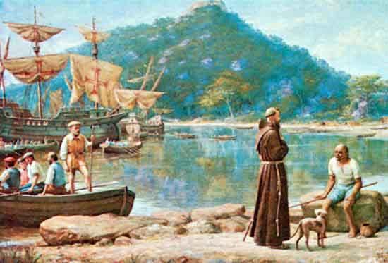 Benedito Calixto The Arrival of Friar Pedro Palacios China oil painting art